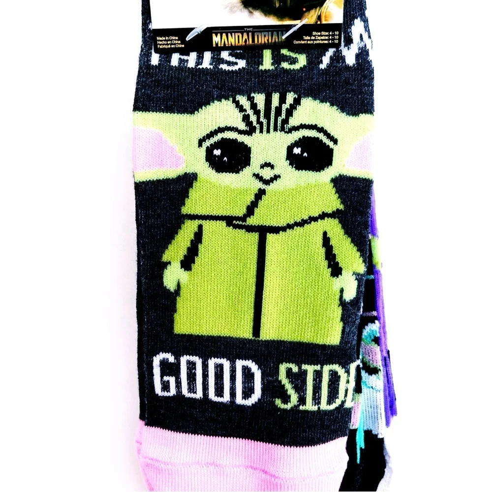 Disney Star Wars Womens No Show Socks The Mandalorian Grogu Baby Yoda Fun Gift